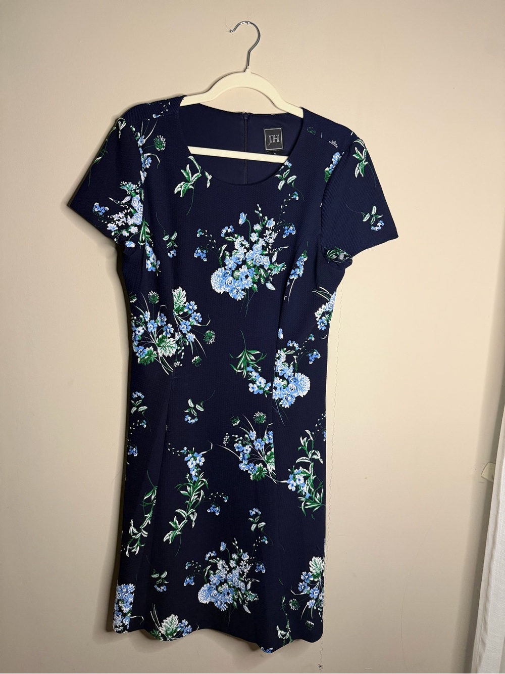 JH Collectibles Navy Floral Midi Dress